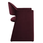 Modway - Talia Performance Velvet Fauteuil à manger - Mûrier-Goupilles de pied protégeant le plancher