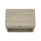 Manhattan Comfort - Table de nuit moderne Evelyn 32" à 1 tiroir - Naturel-20 po L x 32 po l x 24 po H