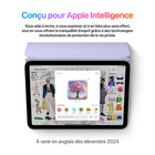 Apple – iPad mini, écran Liquid Retina 8,3 po, Wi-Fi, puce A17 Pro, 128 Go, iPadOS 18, violet-Apple pencil et smart folio: Jumelé à l’Apple Pencil Pro, iPad mini devient un outil de création immersif et un bloc-notes aux capacités phénoménales. L’Apple Pencil (USB-C) est aussi compatible avec iPad mini. Pour protéger votre appareil et le maintenir à l’angle idéal, optez pour la couverture Smart Folio, disponible en quatre couleurs. Accessoires vendus séparément