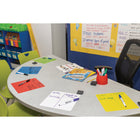 Pacon - Carrés effaçables à sec autocollants – 5 couleurs assorties – 10 po x 10 po - 10 pièces-Cet ensemble de 10 comptages comprend deux carrés de 10 pouces dans chacune des 5 couleurs assorties suivantes : rouge, bleu, jaune, vert et blanc