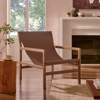 Modway - Sonora Cuir Fauteuil à bandoulière - Brun de muscade-Design sculptural moderne