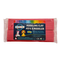 DBLG Imports Artworks - Pâte à modeler - 500g - Rouge-Doux et souple, il ne tache pas les mains ni les surfaces 