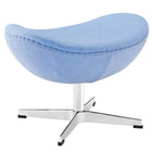 Modway - Glove Laine Ottoman - Bleu bébé-Rembourré en laine