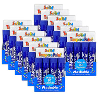 Kwik Stix - TPG6003012 Bâtons de peinture à la tempera solide - paquet de couleur unique - bleu - 12 par boîte - 12 boîtes.-Crayons Kwik Stix individuels pour ceux que vous utilisez le plus!