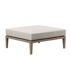 Modway - Northlake Terrasse extérieure Teck Ottoman, Caillou-Construction robuste en bois de teck