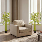 Outsunny - Arbre de bambou artificiel 4 pi pour décoration intérieure - vert - lot de 2-Du ciment de sol et de la mousse en PE sont inclus pour plus de stabilité 