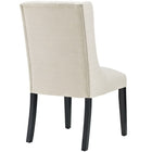Modway - Baronet Bouton touffé Tissu Chaise à manger - Beige-Tissu fin en polyester