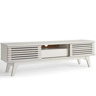 Modway - Render 59 po Meuble TV, Blanc-Meuble TV 59 po style mi-siècle