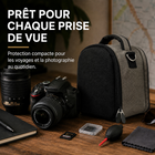 Vangoddy - Sac à bandoulière rembourré pour appareil photo - gris acier-11