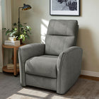 HOMCOM - Fauteuil inclinable électrique avec ports USB - gris-Moteur à faible bruit pour un inclinaison silencieuse   