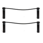 Bouncyband - Bande de chaise pour bureaux d'école extra-larges, tubes noirs - Lot de 2-Bouger pendant le travail permet aux enfants de soulager l'anxiété, l'hyperactivité et l'ennui