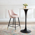 Modway - Adorn Performance Velvet Tabouret de comptoir - Rose-Rembourrage en velours polyester Performance