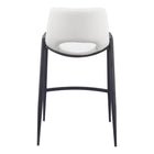 Zuo - Desi Tabouret de comptoir - Blanc - Ensemble de 2-6
