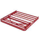 Modway - Horizon Acier inoxydable Cadre de lit simple, Rouge-Facile à assembler et à plier