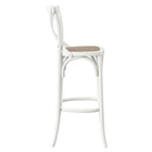 Modway - Gear Tabouret de bar - Blanc-Capacité de poids : 330 lb.