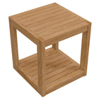 Modway - Carlsbad Bois de teck Terrasse extérieure Table d’appoint - Naturel-5
