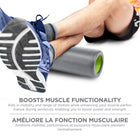 PurAthletics - Rouleau à surface lisse - Gris-Compact et portable