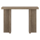 Hudson&Canal - Console Dimitra 42" L - Chêne gris vieilli-La table est fabriquée à partir de matériaux MDF de haute qualité et durables