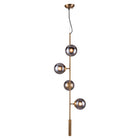 Zuo - Lampe plafonnier Zatara - Laiton-Dimensions: 16,5 po L x 16,5 po L x 93,3 po H