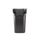 Rubbermaid - Corbeille à papier sous comptoir - 16.6 po P x 10.95 po l x 19 po H - Noire-L'ouverture inclinée offre un accès deux fois plus important sous les comptoirs que les poubelles traditionnelles, comparativement aux poubelles Rubbermaid comparables, et aux ouvertures d'armoires de 23 pouces ou moins