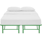 Modway - Horizon Acier inoxydable Cadre de lit queen-lit, Vert-Élimine le besoin de sommier