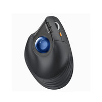 ProtoArc - NL Souris Trackball Verticale Ergonomique - Bleu-Batterie lithium intégrée de 500 mAh, charge facilement la souris avec le câble USB C inclus, n’importe quand, n’importe où