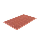 Edgewood - Tapis Série Competitor Anti-Fatigue à Surface Ouverte, Résistant Aux Graisses, Pour Usage Intensif - 3 pi l x 5 pi L x 7/8 po P - Orange Brulé-Pour Usage Intensif