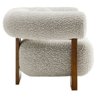 Modway - Jace Boucle Chaise d’accent - River Rock-Glissières de plancher en plastique