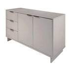 Manhattan Comfort - Buffet moderne Granville 140 cm - gris clair-Assemblage à domicile requis Tout le matériel inclus