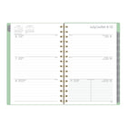 Mead - Agenda scolaire hebdomadaire/mensuel 2026-2027 - 8 ½ po x 6 po - Deux tons melon d’eau - bilingue-Format des pages : 8 1/2 po H x 5 1/2 po l