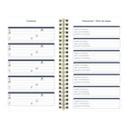 Blueline - Agenda Scolaire Hebdomadaire/Mensuel - 8 po H x 5 po l - Motif Splash - Bilingue-Événements importants