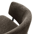 Modway - Nella Rembourré Chenille à bruyère Chaises de salle à manger Ensemble de 2 - Java Black-10