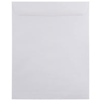 JAM Paper Enveloppes à ouverture au sommet et rabat droit gommé, 11 1/2 x 14 1/2 po, blanches, 1000 par paquet-Blanc
