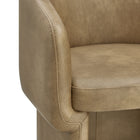 Modway - Verity Barrel Back Cuir végane Chaise à manger - Toast-9
