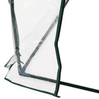 Outsunny - Serre de jardin mini 8 pi x 3 pi x 2,6 pi pour plantes avec portes à fermeture éclair- Structure légère permettant de déplacer facilement la serre  
