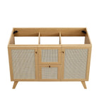 Modway - Soma 48" compatible avec un ou deux éviers simples ou double Armoire de toilette de salle de bain (lavabo non inclus) - Chêne-Assemblée requise