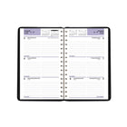 AT-A-GLANCE - Agenda scolaire de bureau hebdomadaire 2026-2027 - 8 po H x 4 7/8 po l - Couleurs assorties - bilingue-Format ligné pour un horaire de rendez-vous ouvert / notes