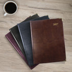 Brownline - 2027 agenda quotidien Executive avec reliure cousue – 10 3/4 po x 7 3/4 po – couleurs assorties – trilingue-Trilingue