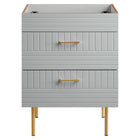 Modway - Daybreak 24" Armoire de toilette de salle de bain (lavabo non inclus) - Gris clair-Vanité de salle de bain moderne