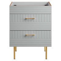 Modway - Daybreak 24" Armoire de toilette de salle de bain (lavabo non inclus) - Gris clair-Vanité de salle de bain moderne