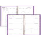 Mead - Agenda hebdomadaire/mensuel couleur pop 207 - 11 po H x 8 1/2 po l - violet - bilingue-15 mois complets de planification hebdomadaire/mensuelle + 3 pages mensuelles 
