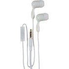 Staples - Écouteurs intra-auriculaires avec microphone, blanc-Microphone avec touche Play / Pause