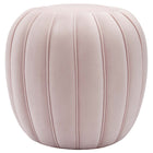 Modway - Celebrate Chenal Touffé Performance Velvet Ottoman - Rose-Ottoman touffé
