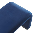 Modway - Koda Performance Velvet Banc long de la chute d’eau - Noir Bleu Nuit-8