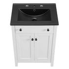 Modway - Nantucket 24" Vanette de salle de bain - Blanc Noir-8