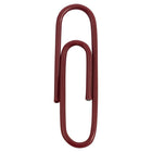 JAM Paper - Trombones standard colourés - réguliers 1 po - trombones bourgogne/marron - 100/paquet-Couleur : Bordeaux