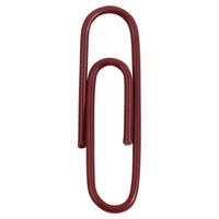 JAM Paper - Trombones standard colourés - réguliers 1 po - trombones bourgogne/marron - 100/paquet-Couleur : Bordeaux