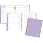 Cambridge - Agenda scolaire hebdomadaire/mensuel WorkStyle Focus 2026-2027 - 11 po H x 8 1/2 po l - violet - bilingue-Reliure à double spirale