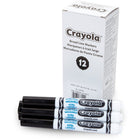 Crayola - Marqueur - Pointe large - Noir - Paquet de 12-La couleur d'encre noire assure une efficacité optimale d'écriture et de dessin, tout en étant agréable à l'œil