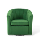 Modway - Prospect Performance Velvet Fauteuil pivotant - Émeraude-Capacité de poids maximale : 331 lb